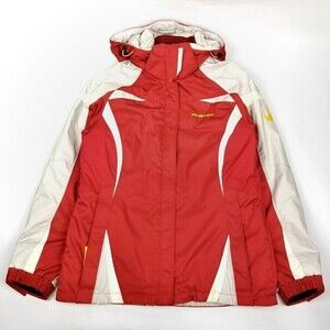 Vintage PHENIX Japan Retro 90's Red Sport Snow Hoodie Jacket 10 White Gorpcore
